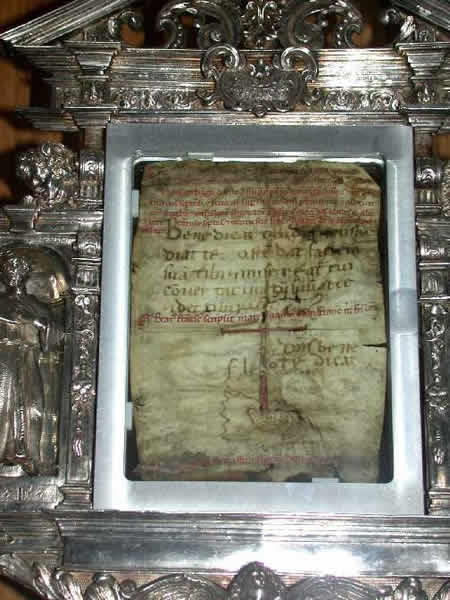6 - L'autografo con la benedizione