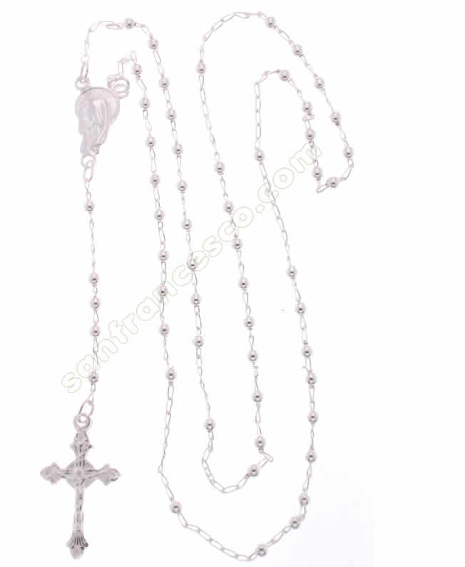 Girocollo Rosario in argento 925000 - lungh. 60