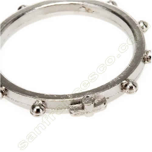 Anello Rosario Argentato
