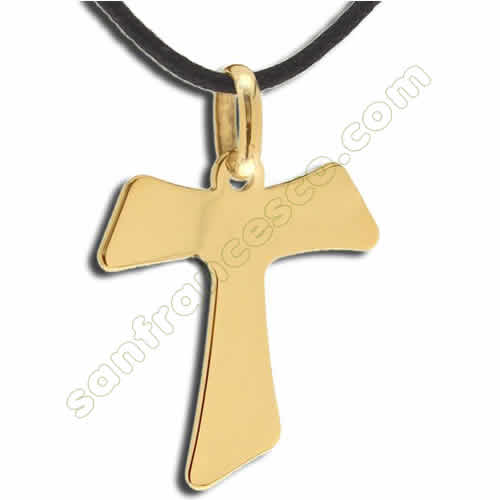 CIONDOLO CROCE TAO ORO 18 KT